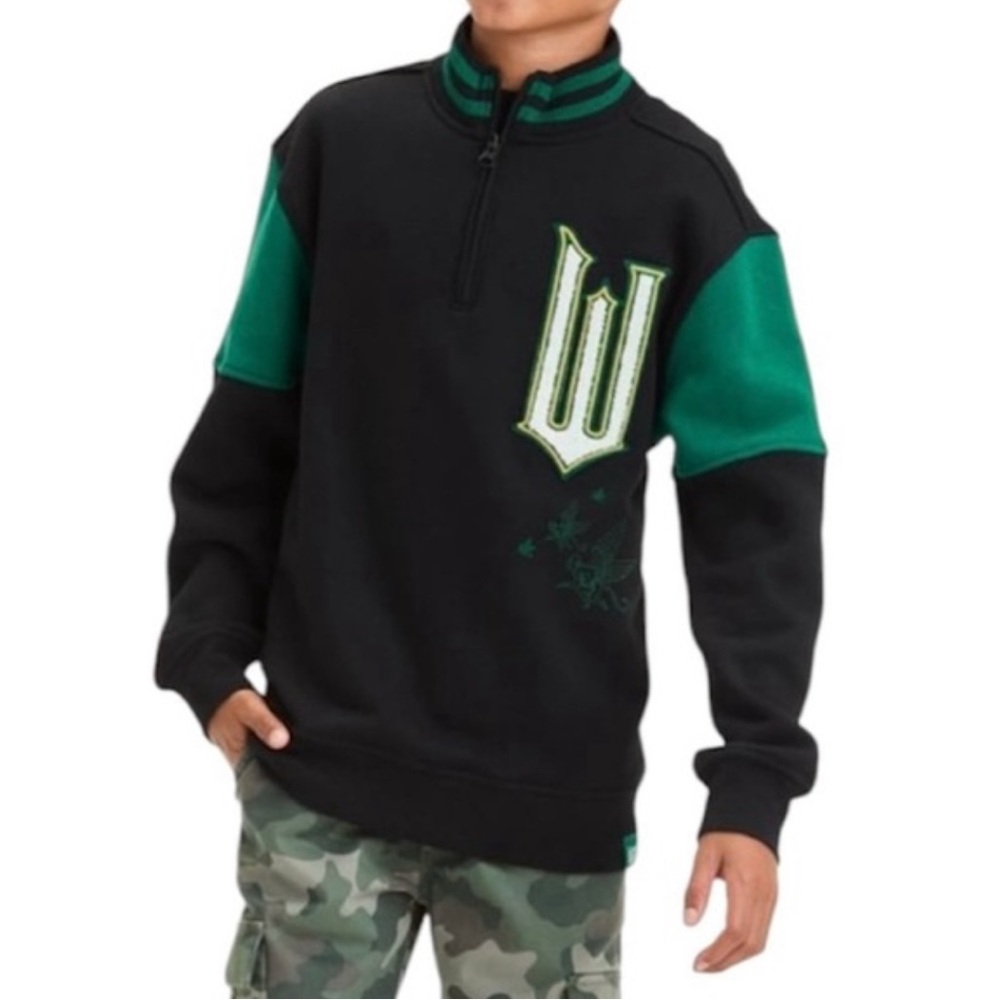 Universal Wicked Pullover Half Zipper Kids Unisex Sweatshirt - youth medium